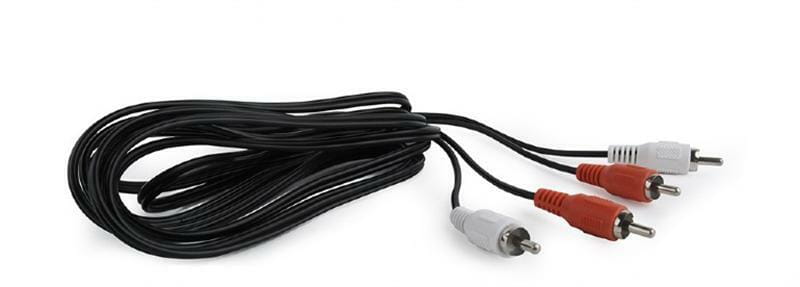 Аудио-кабель Cablexpert 2хRCA - 2хRCA (M/M), 1.8 м, черный (CCA-2R2R-6)