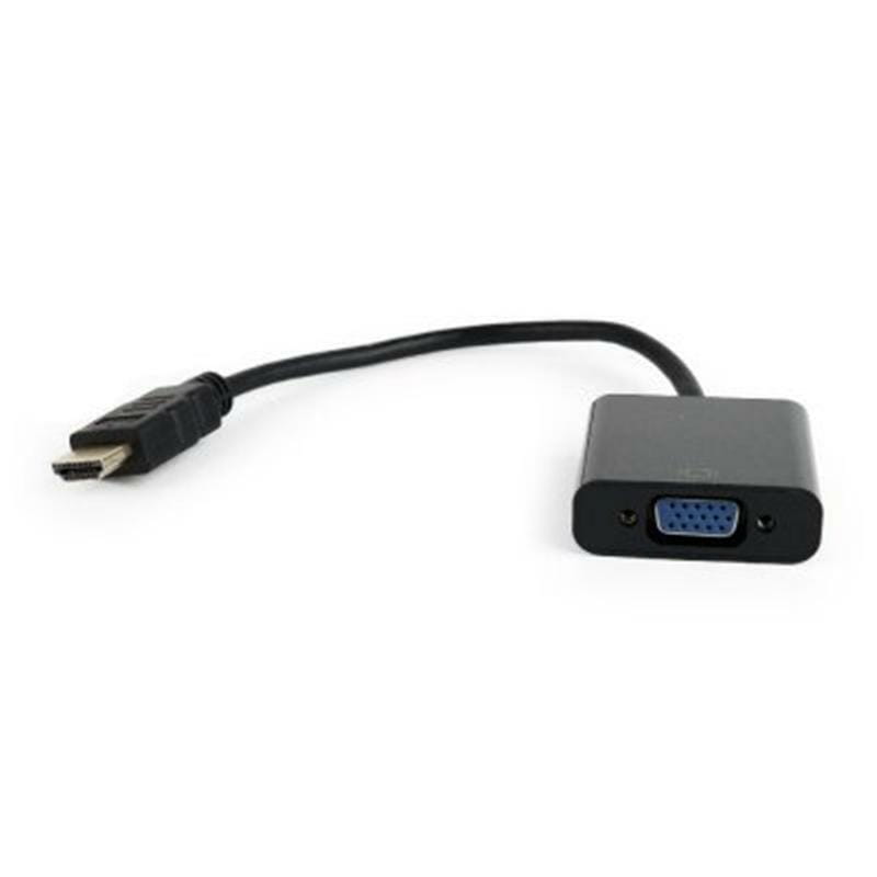 Адаптер Cablexpert HDMI - VGA V 1.4 (M/F), 0.15 м, черный (A-HDMI-VGA-04) блистер