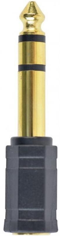 Адаптер Cablexpert 6.35 мм - 3.5 мм (M/F), черный (A-6.35M-3.5F)