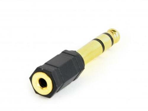 Photos - Cable (video, audio, USB) Cablexpert Адаптер  6.35 мм - 3.5 мм (M/F), чорний  A-6.35M-3 (A-6.35M-3.5F)