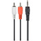 Фото - Аудио-кабель Cablexpert 3.5 мм - 2хRCA (M/M), 5 м, Black (CCA-458-5M) | click.ua