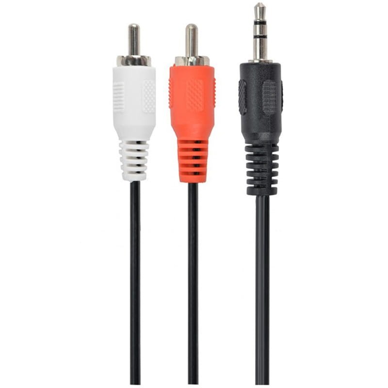 Аудио-кабель Cablexpert 3.5 мм - 2хRCA (M/M), 5 м, Black (CCA-458-5M)