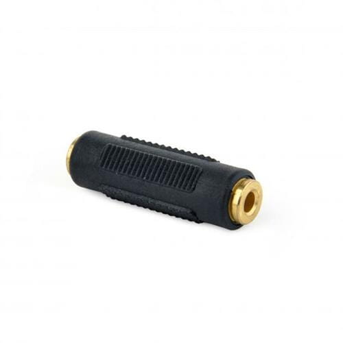 Photos - Cable (video, audio, USB) Cablexpert Адаптер  3.5 мм - 3.5 мм (F/F), чорний  A-3.5FF-01 (A-3.5FF-01)