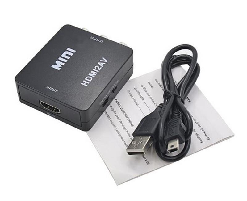 Адаптер STLab (U-995) HDMI-AV/RCA/CVBS, 0.15м, чорний