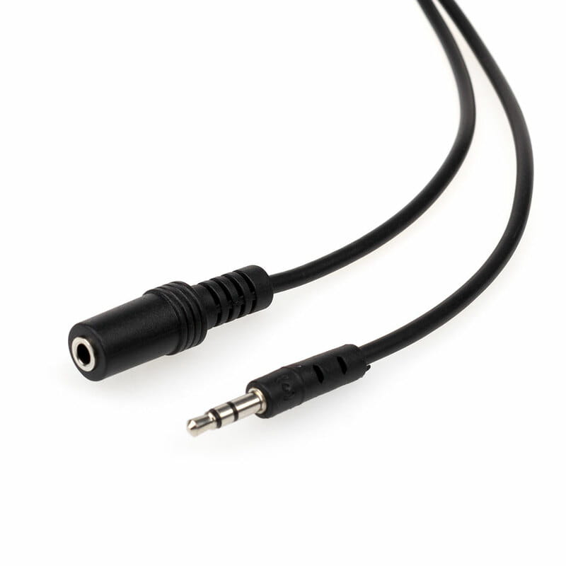 Аудио-кабель Atcom 3.5 мм - 3.5 мм (M/F), 0.8 м, Black (16846)