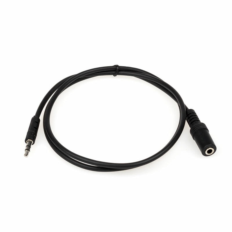 Аудіо-кабель Atcom 3.5 мм - 3.5 мм (M/F), 0.8 м, Black (16846)