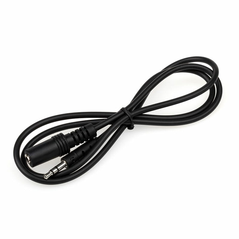 Аудио-кабель Atcom 3.5 мм - 3.5 мм (M/F), 0.8 м, Black (16846)