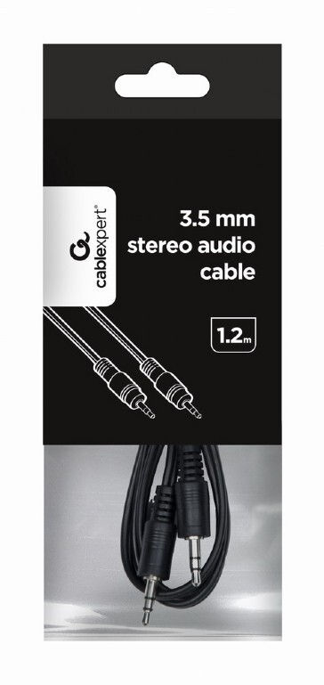 Аудио-кабель Cablexpert 3.5 мм - 3.5 мм (M/M), 1.2 м, Black (CCA-404)
