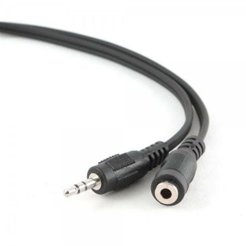 Аудіо-кабель Cablexpert 3.5 мм - 3.5 мм (M/F), 2 м, чорний (CCA-423-2M)