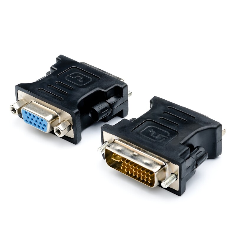 Переходник Atcom DVI 24+5pin - VGA (M/F) Black (11209)