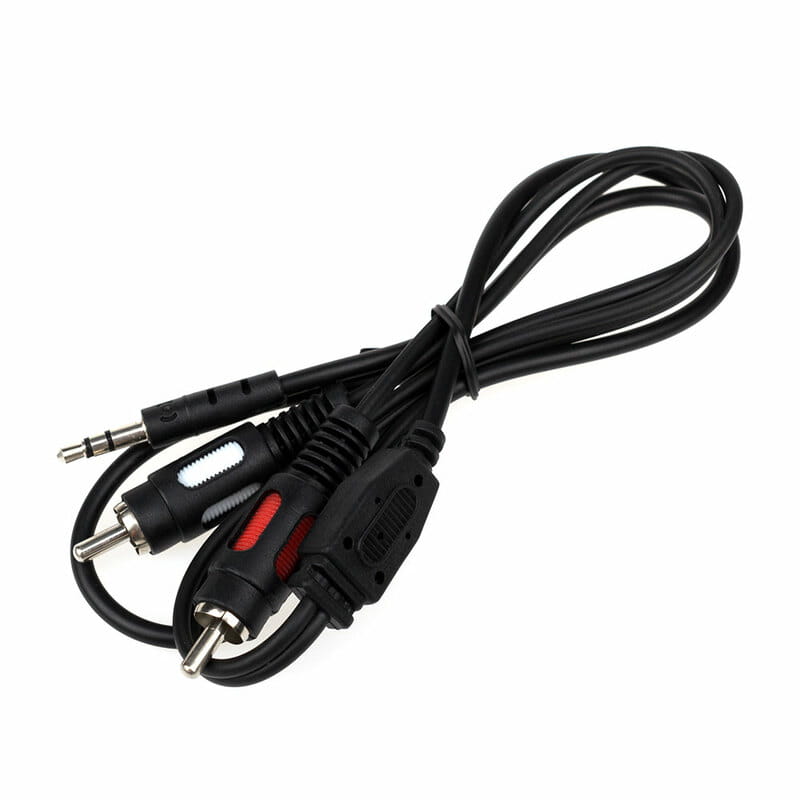 Аудио-кабель Atcom 3.5 мм - 2xRCA (M/M), 0.8 м, Black (10810) пакет