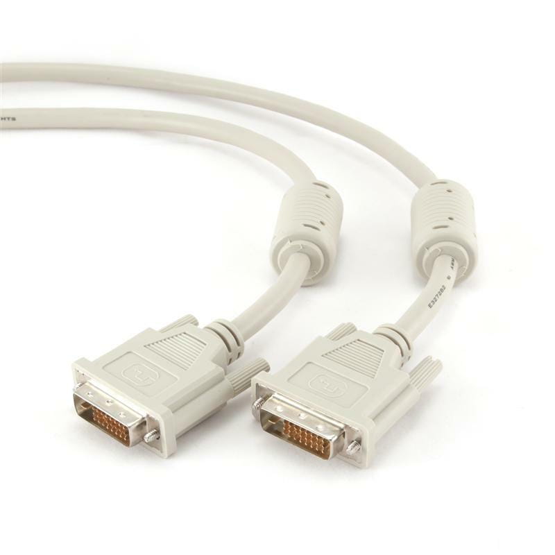 Кабель Cablexpert DVI - DVI (M\M), Dual link 24/24, 3 м, білий (CC-DVI2-10)