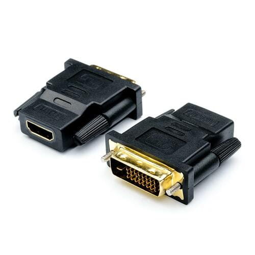 Photos - Cable (video, audio, USB) ATCOM Перехідник  DVI - HDMI (M/F), 24pin, Black  11208 (11208)