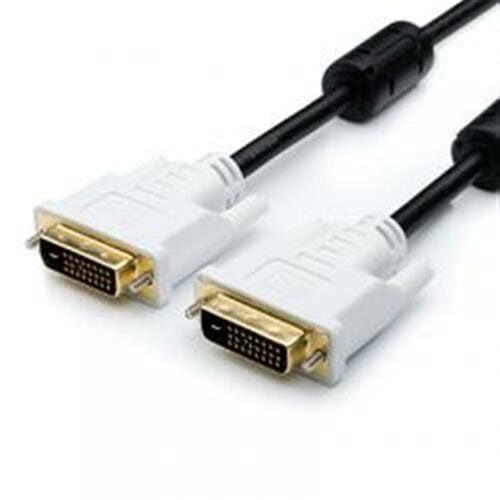 Photos - Cable (video, audio, USB) ATCOM Кабель  DVI - DVI (M\M), 1.8 м, чорно-білий  8057 (8057)