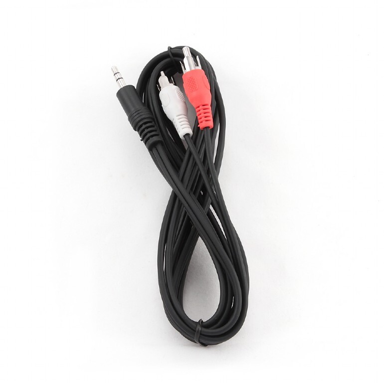 Аудио-кабель Cablexpert 3.5 мм - 2хRCA (M/M), 2.5 м, Black (CCA-458-2.5M)