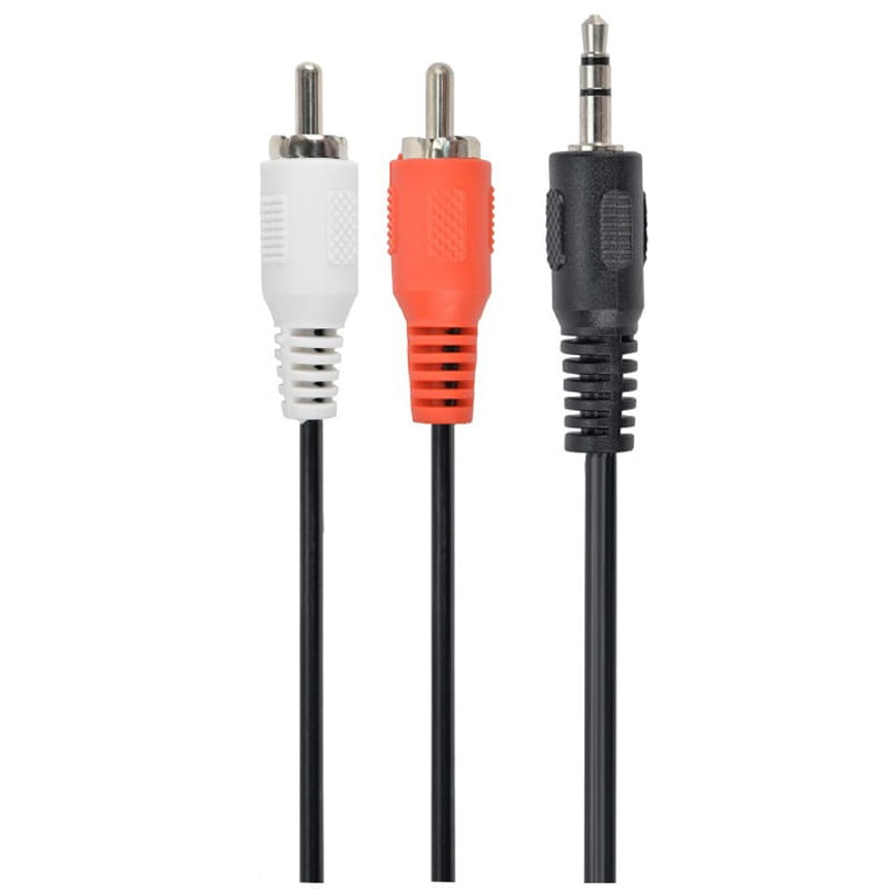 Аудио-кабель Cablexpert 3.5 мм - 2хRCA (M/M), 2.5 м, Black (CCA-458-2.5M)