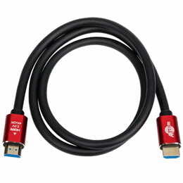 Кабель Atcom HDMI - HDMI V 2.0 (M/M), 4K, 2 м, чорний/червоний (24942) пакет