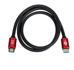 Кабель Atcom HDMI - HDMI V 2.0 (M/M), 4K, 2 м, чорний/червоний (24942) пакет