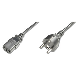Кабель живлення Digitus (AK-440101-018-S) CEE7/7-C13, 1.8м