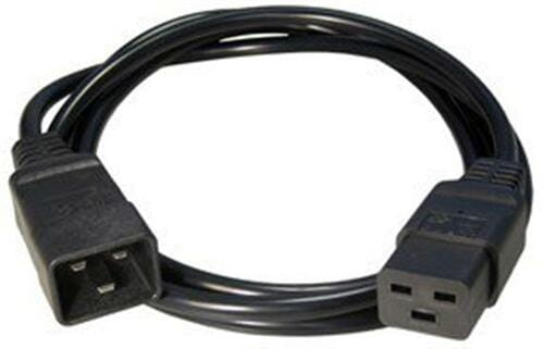 Photos - Cable (video, audio, USB) Cablexpert Кабель силовий   C19-С20, чорний, 1.5 м PC-189-C19 (PC-189-C19)