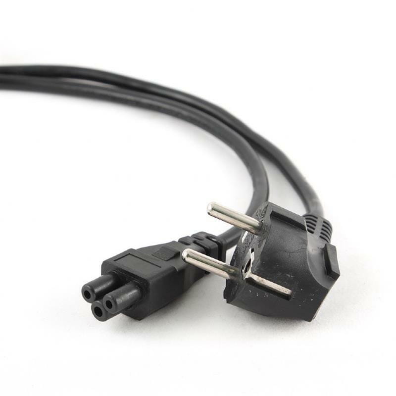 Кабель силовой Cablexpert (PC-186-ML12-1M) CEE7/7-C5, 1 м, VDE, 3х0.75 мм, с заземлением, черный