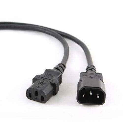 Photos - Cable (video, audio, USB) Gembird Кабель силовий Cablexpert PC-189 , 3*0.5 мм кв., чорний, 1.8 м (С13-С14)