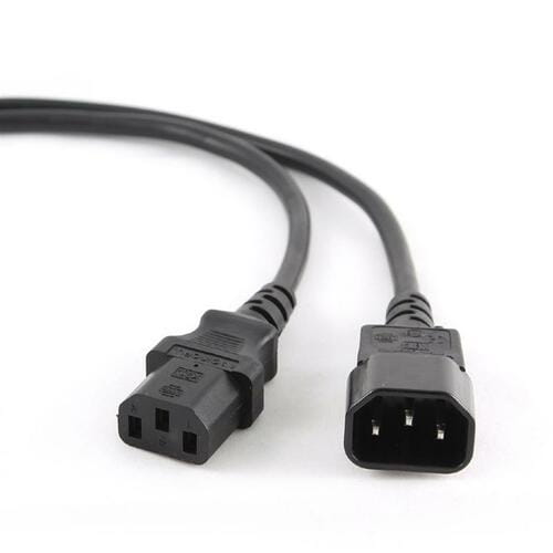 Photos - Cable (video, audio, USB) Cablexpert Кабель силовий  PC-189-VDE-5M , VDE, чорний, 5м (С13-С14)
