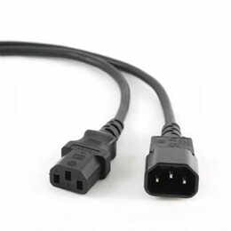 Кабель силовой Cablexpert PC-189-VDE (С13-С14), VDE, черный, 1.8м