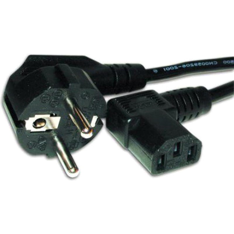 Кабель питания для ПК угловой Atcom (15270) 0,75 мм CEE 7/7- IEC C13, 1.8 м