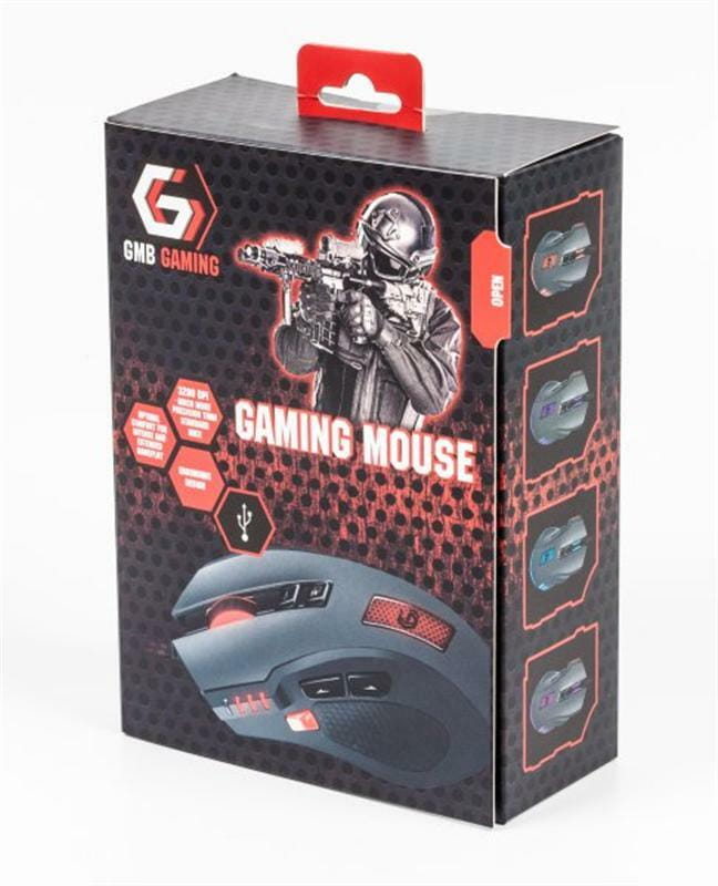 Мышь Gembird MUSG-004 Black, Grey USB