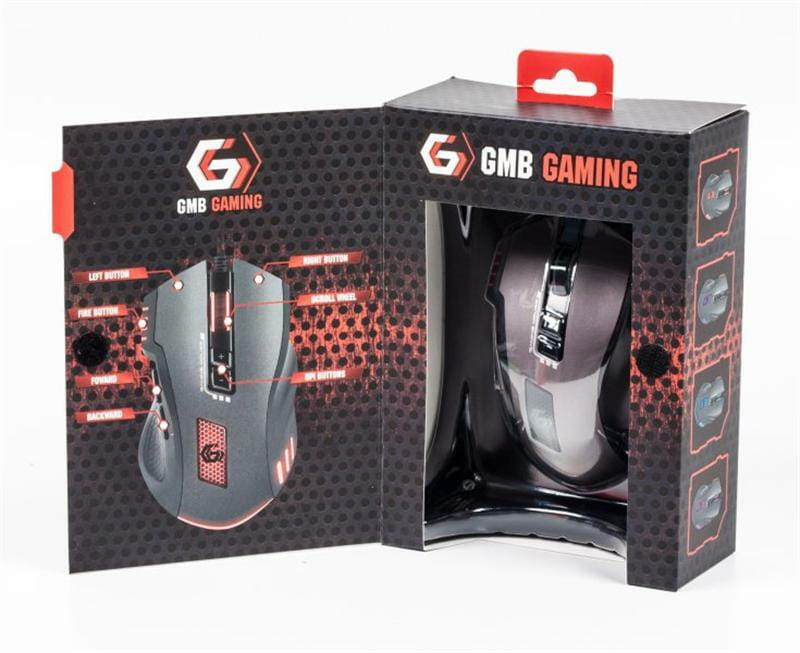 Мышь Gembird MUSG-004 Black, Grey USB