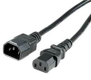 Силовой кабель PC-Monitor (перемычка) 0,75мм IEC C13-C14, 1,8 м.