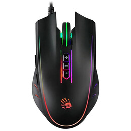 Миша Bloody Q81 Neon XGlide Curve Black