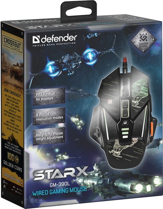Мышь Defender sTarx GM-390L Black (52390)
