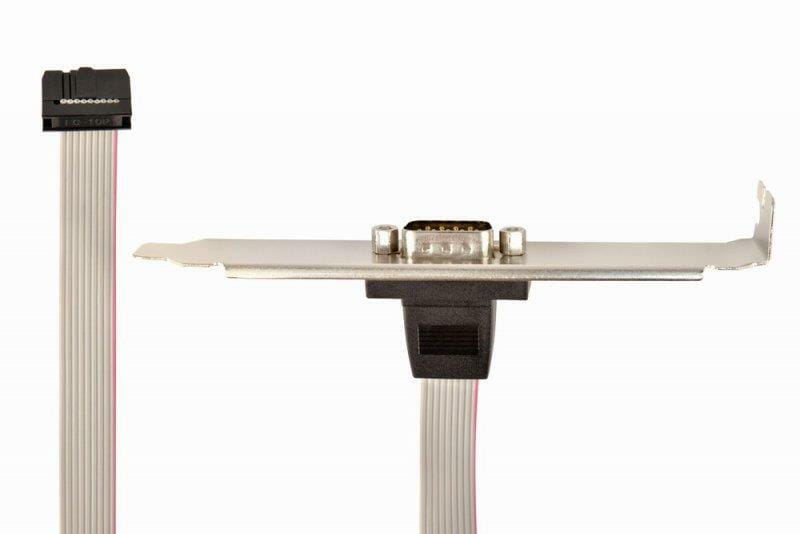 Планка Cablexpert CCDB9RECEPTACLE COM-port DB9 полнопрофильная, 0.25 м