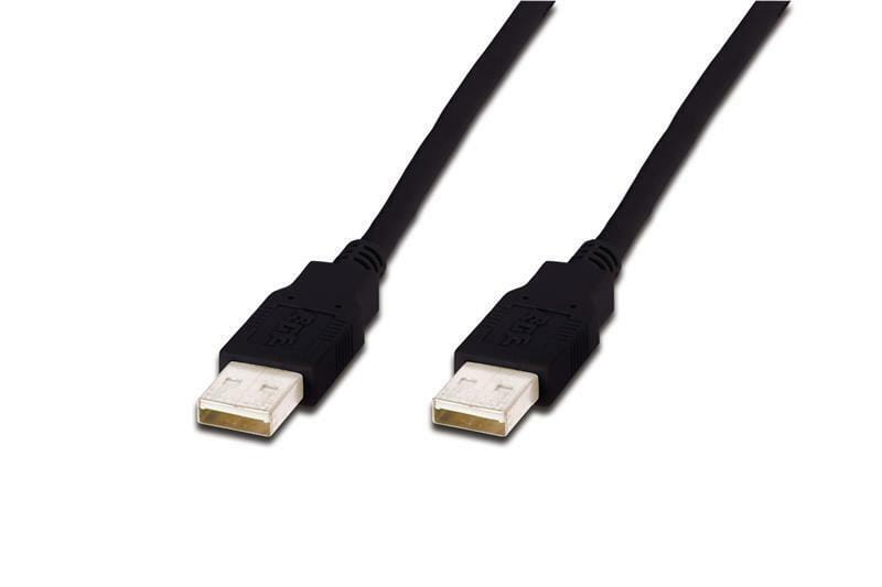 Кабель Digitus USB2.0(AM)-USB2.0(AM) 3м, Black (AK-300100-030-S)