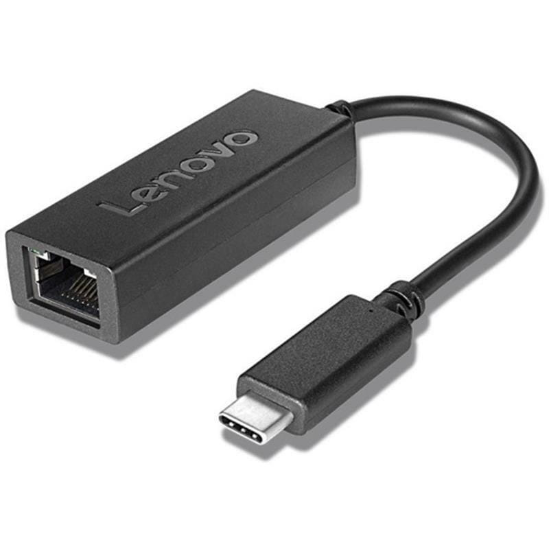 Адаптер Lenovo USB Type-C-RJ-45 Black (4X90S91831)