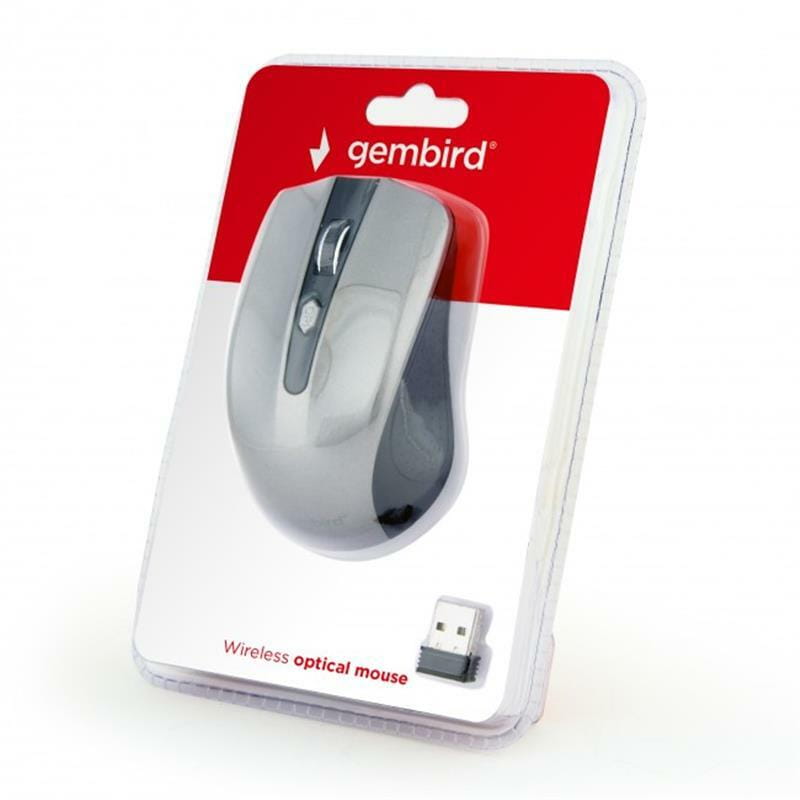 Мышь беспроводная Gembird MUSW-4B-04-BG Black/Grey USB