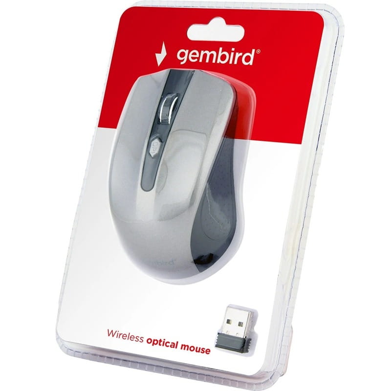 Мышь беспроводная Gembird MUSW-4B-04-BG Black/Grey USB