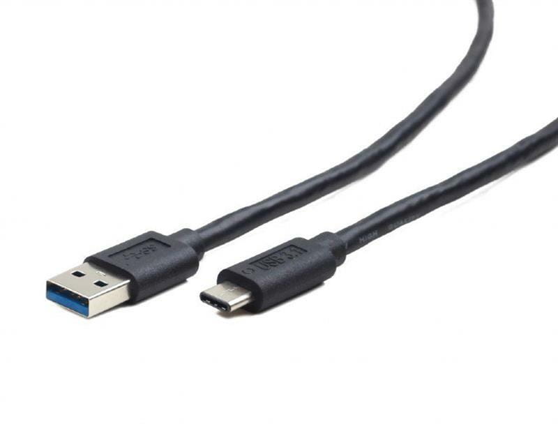 Кабель Cablexpert USB - USB Type-C V 3.0 (M/M), 0.1 м, премиум, черный (CCP-USB3-AMCM-0.1M)