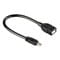 Фото - Кабель Atcom USB - micro USB V 2.0 (F/M),  0.8 м, черный (16028) | click.ua
