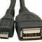 Фото - Кабель Atcom USB - micro USB V 2.0 (F/M), 0.8 м, чорний (16028) | click.ua