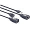Фото - Кабель Cablexpert USB - RJ-45 (M/F), удлинитель USB 2.0 по витой паре, до 30 м, черный (UAE-30M) | click.ua