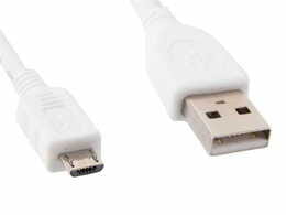 Кабель Cablexpert USB - micro USB V 2.0 (M/M), Premium, 1 м, белый (CCP-mUSB2-AMBM-W-1M)