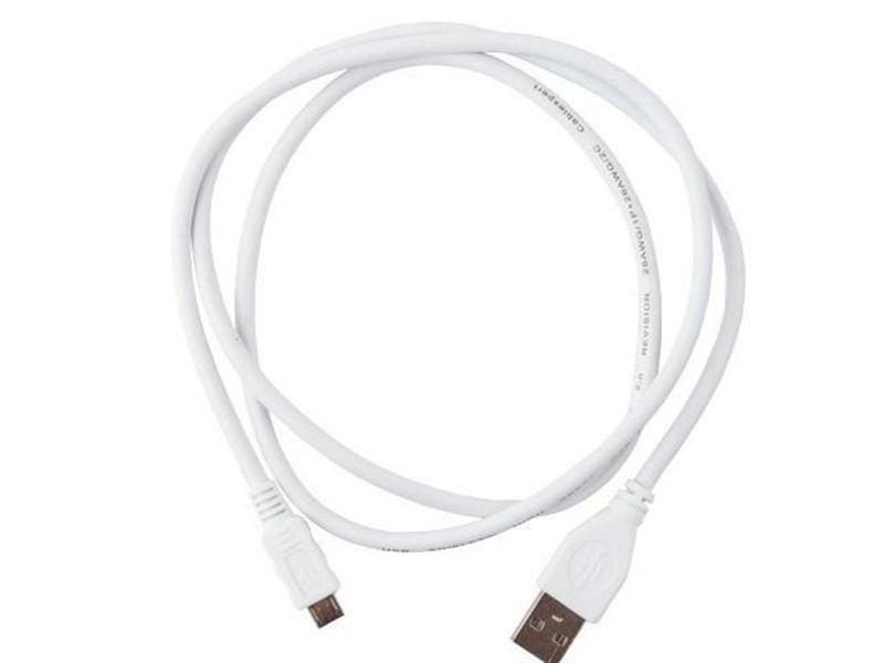 Кабель Cablexpert USB - micro USB V 2.0 (M/M), Premium, 1 м, белый (CCP-mUSB2-AMBM-W-1M)