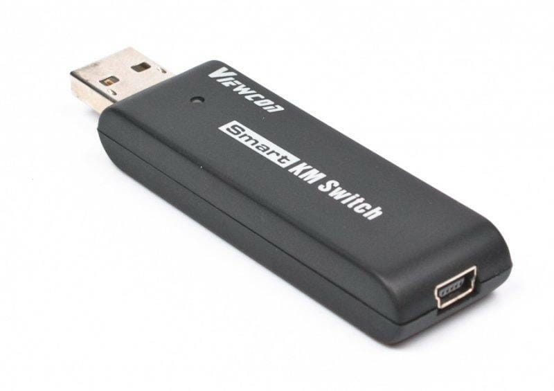 Адаптер-переключатель Viewcon VE679 Smart KM Switch, USB - mini USB (M/F), Black, 1.5 м