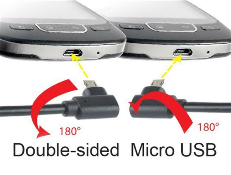 Кабель Cablexpert USB - micro USB V 2.0 (M/M), чорний, 1.8 м (CCB-USB2-AMmDM90-6)