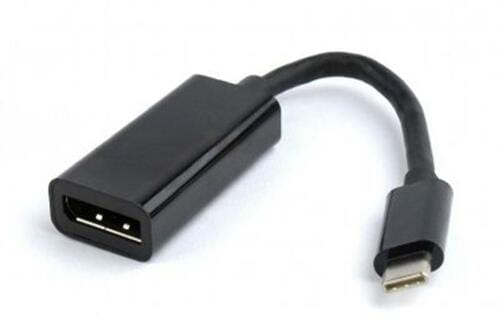 Фото - Кабель Cablexpert Адаптер  USB Type-C - DisplayPort , 0.15 м, чорний (A-CM-DP (M/F)