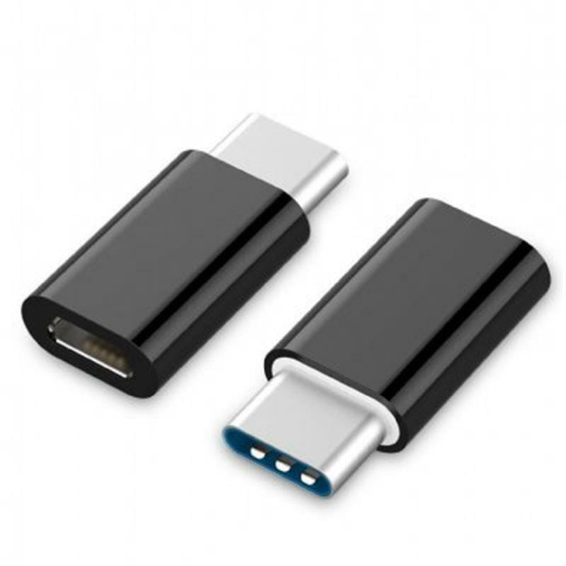 Адаптер Cablexpert USB Type-C - micro USB (M/F), черный (A-USB2-CMmF-01)