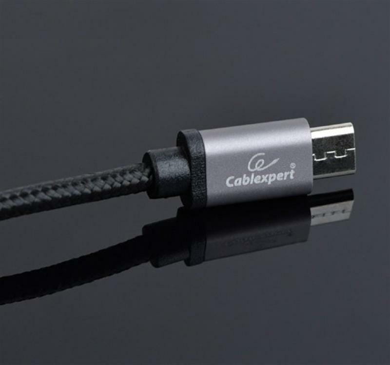 Кабель Cablexpert USB - micro USB V 2.0 (M/M), 1.8 м, чорний (CCB-mUSB2B-AMBM-6)